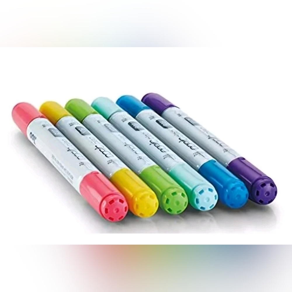 Copic Ciao Alcohol Ink Marker Set 2 TIP BRIGHT Amethyst Peach Frost Process Blue - Picture 3 of 8